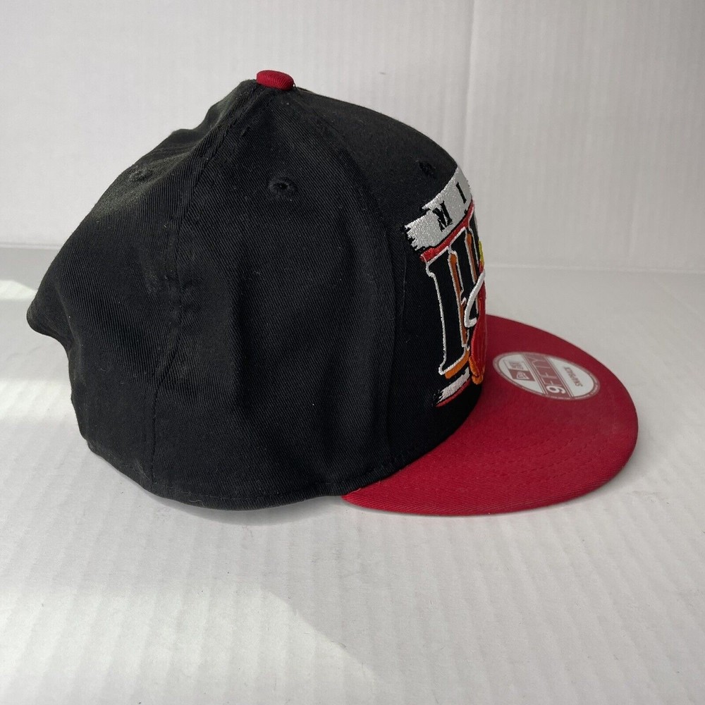 Miami Heat - Hardwood Classics - New Era 9Fifty - Snapback Hat - Black & Red - Picture 3 of 8